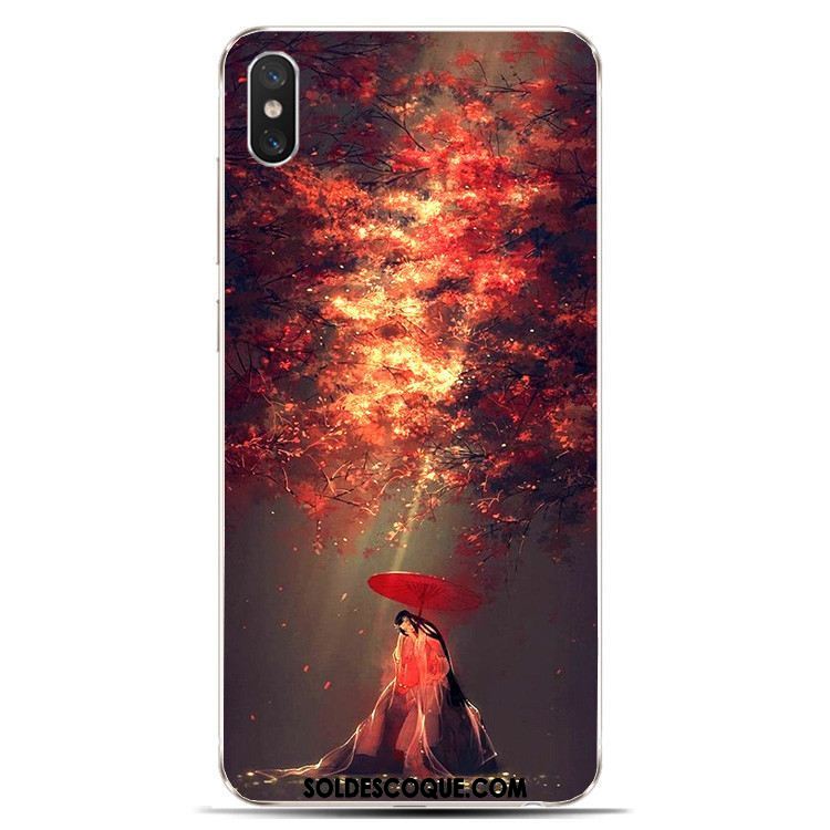 Coque Xiaomi Mi 8 Pro Fluide Doux Style Chinois Étui Téléphone Portable Modèle Fleurie Pas Cher