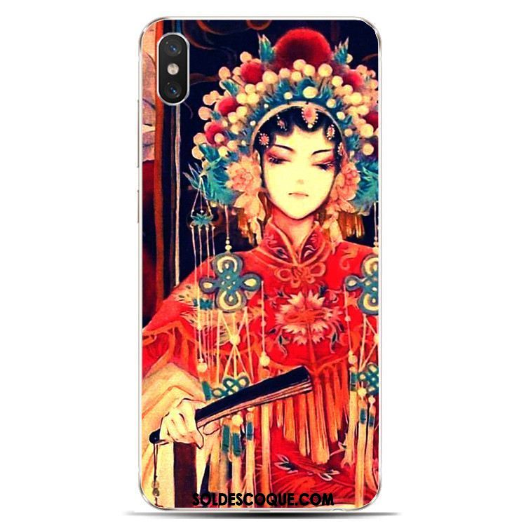 Coque Xiaomi Mi 8 Pro Fluide Doux Style Chinois Étui Téléphone Portable Modèle Fleurie Pas Cher