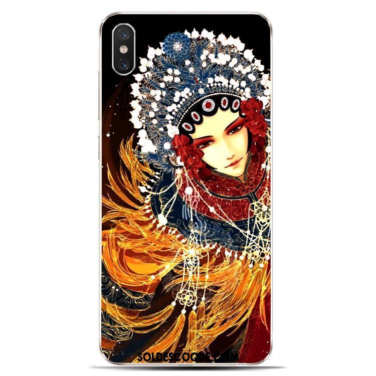 Coque Xiaomi Mi 8 Pro Fluide Doux Style Chinois Étui Téléphone Portable Modèle Fleurie Pas Cher