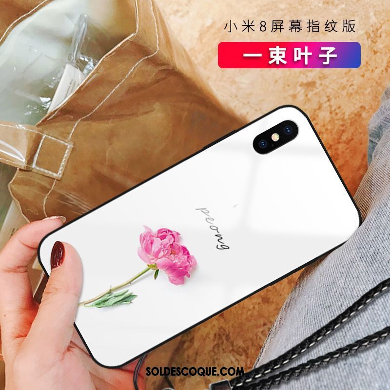 Coque Xiaomi Mi 8 Pro Incassable Blanc Frais Fluide Doux Tout Compris En Vente