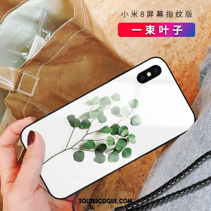 Coque Xiaomi Mi 8 Pro Incassable Blanc Frais Fluide Doux Tout Compris En Vente