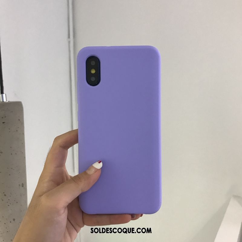 Coque Xiaomi Mi 8 Pro Incassable Business Simple Étui Silicone Pas Cher