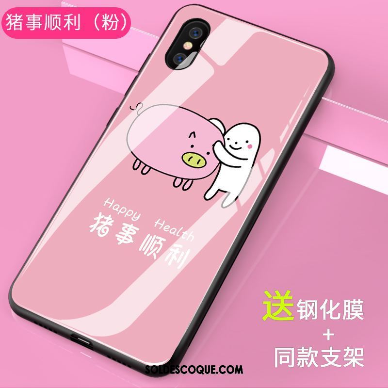 Coque Xiaomi Mi 8 Pro Jeunesse Petit Net Rouge Étui Amoureux France