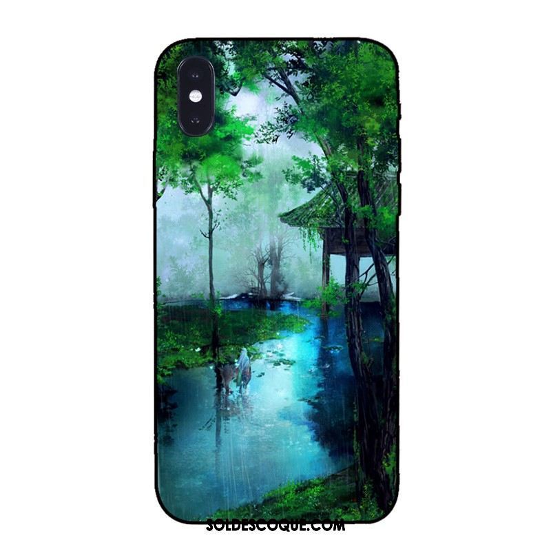 Coque Xiaomi Mi 8 Pro Longue Beau Vert Vent Encre En Vente