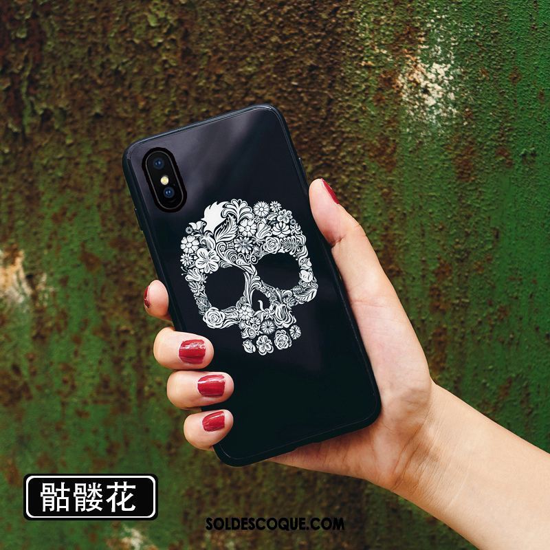 Coque Xiaomi Mi 8 Pro Miroir Protection Marque De Tendance Noir Verre Trempé En Ligne