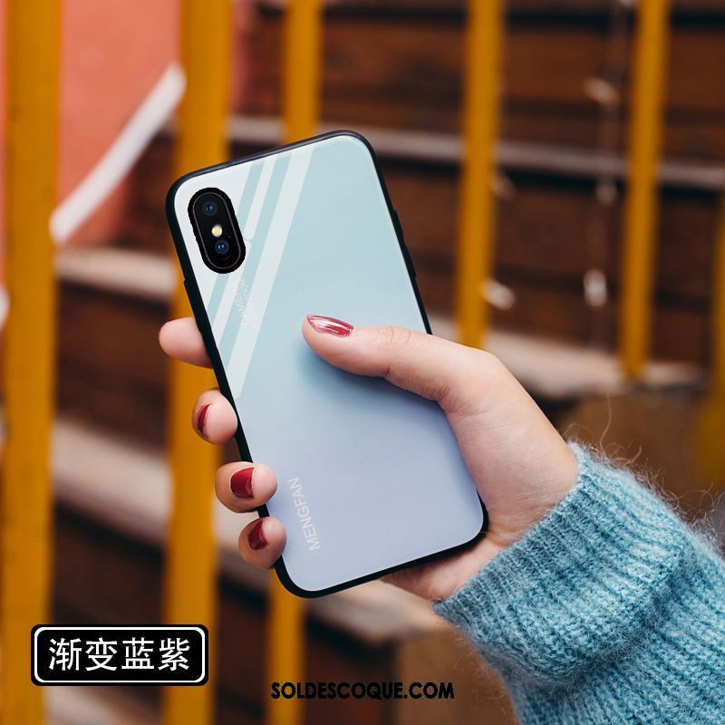 Coque Xiaomi Mi 8 Pro Miroir Protection Marque De Tendance Noir Verre Trempé En Ligne