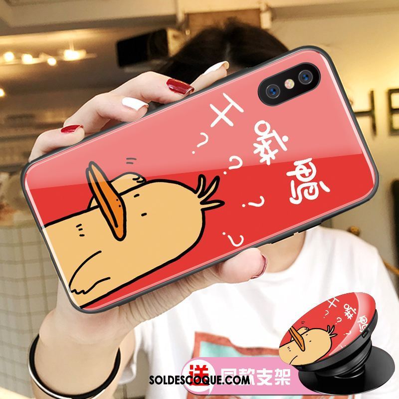 Coque Xiaomi Mi 8 Pro Modèle Fleurie Dessin Animé Tendance Verre Amoureux Pas Cher