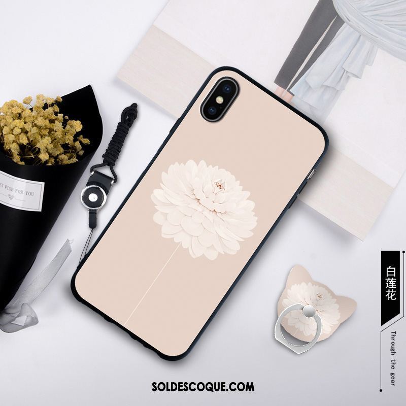 Coque Xiaomi Mi 8 Pro Modèle Fleurie Rose Petit Fluide Doux Téléphone Portable Pas Cher