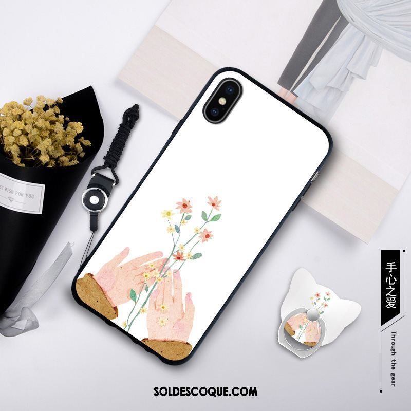 Coque Xiaomi Mi 8 Pro Modèle Fleurie Rose Petit Fluide Doux Téléphone Portable Pas Cher