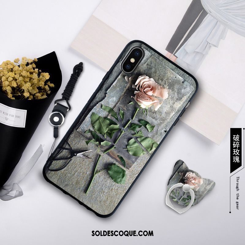 Coque Xiaomi Mi 8 Pro Modèle Fleurie Rose Petit Fluide Doux Téléphone Portable Pas Cher