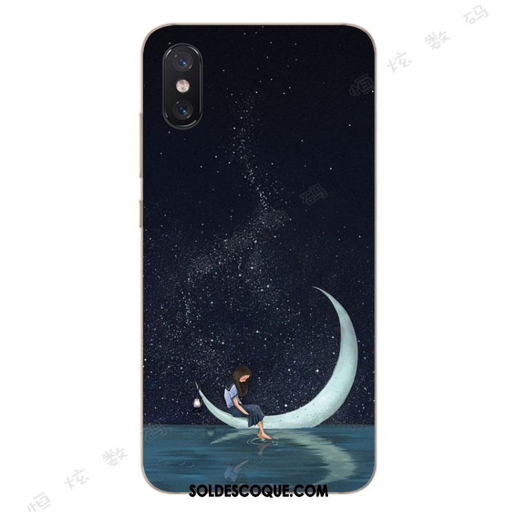 Coque Xiaomi Mi 8 Pro Modèle Fleurie Tout Compris Tendance Silicone Bleu Pas Cher