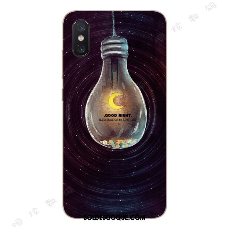 Coque Xiaomi Mi 8 Pro Modèle Fleurie Tout Compris Tendance Silicone Bleu Pas Cher