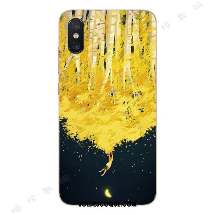 Coque Xiaomi Mi 8 Pro Modèle Fleurie Tout Compris Tendance Silicone Bleu Pas Cher