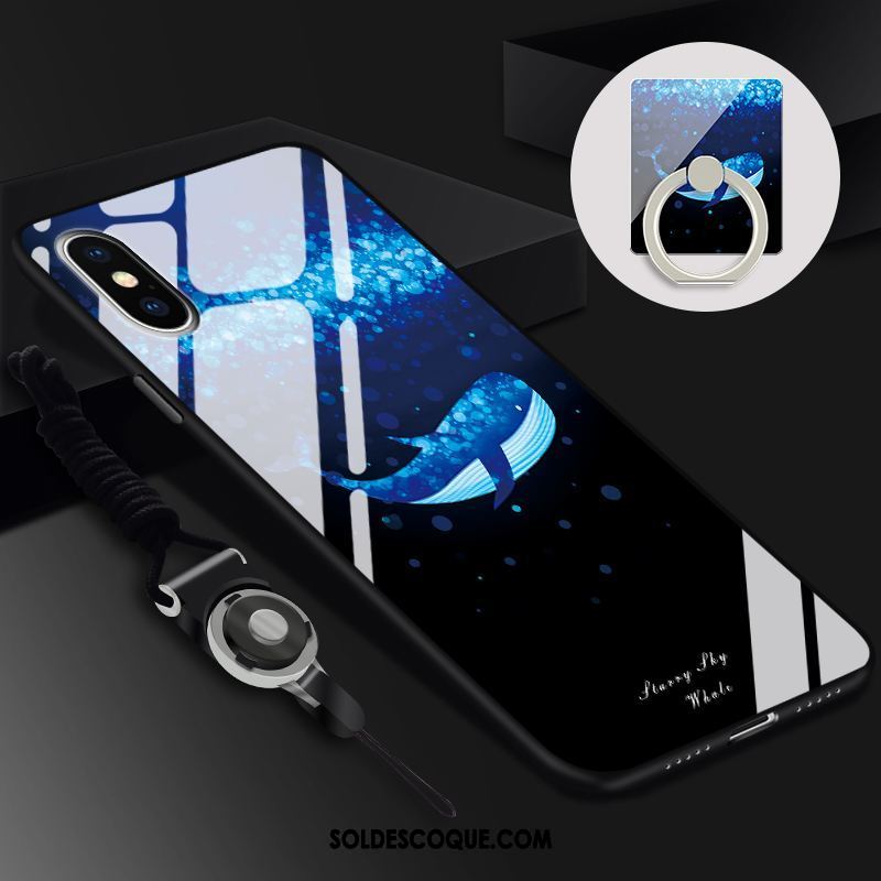 Coque Xiaomi Mi 8 Pro Nouveau Créatif Mode Verre Trempé Noir Housse Soldes