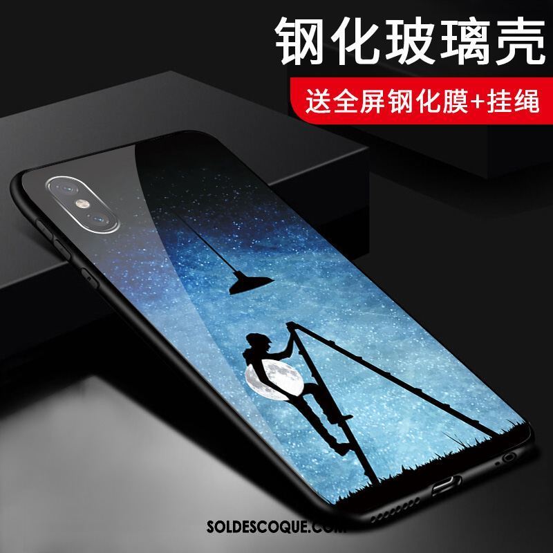 Coque Xiaomi Mi 8 Pro Petit Verre Haute Modèle Fleurie Téléphone Portable Housse En Vente