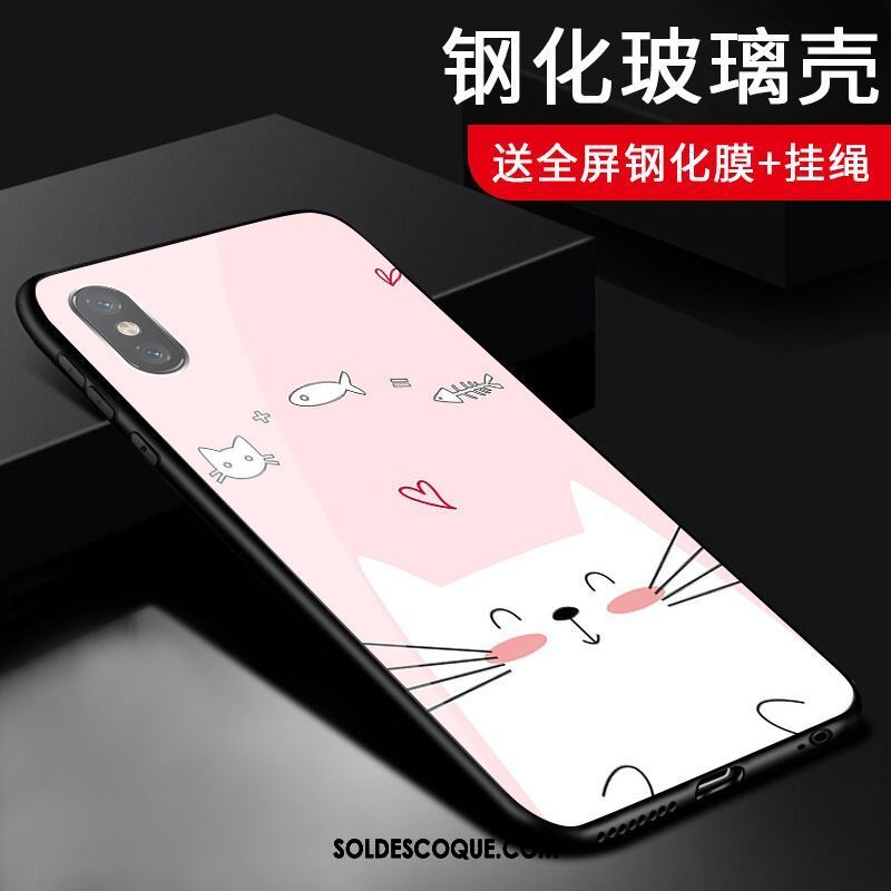 Coque Xiaomi Mi 8 Pro Petit Verre Haute Modèle Fleurie Téléphone Portable Housse En Vente