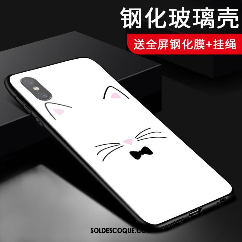 Coque Xiaomi Mi 8 Pro Petit Verre Haute Modèle Fleurie Téléphone Portable Housse En Vente