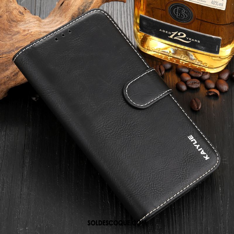 Coque Xiaomi Mi 8 Pro Portefeuille Cuir Véritable Incassable Fluide Doux Étui En Cuir En Vente