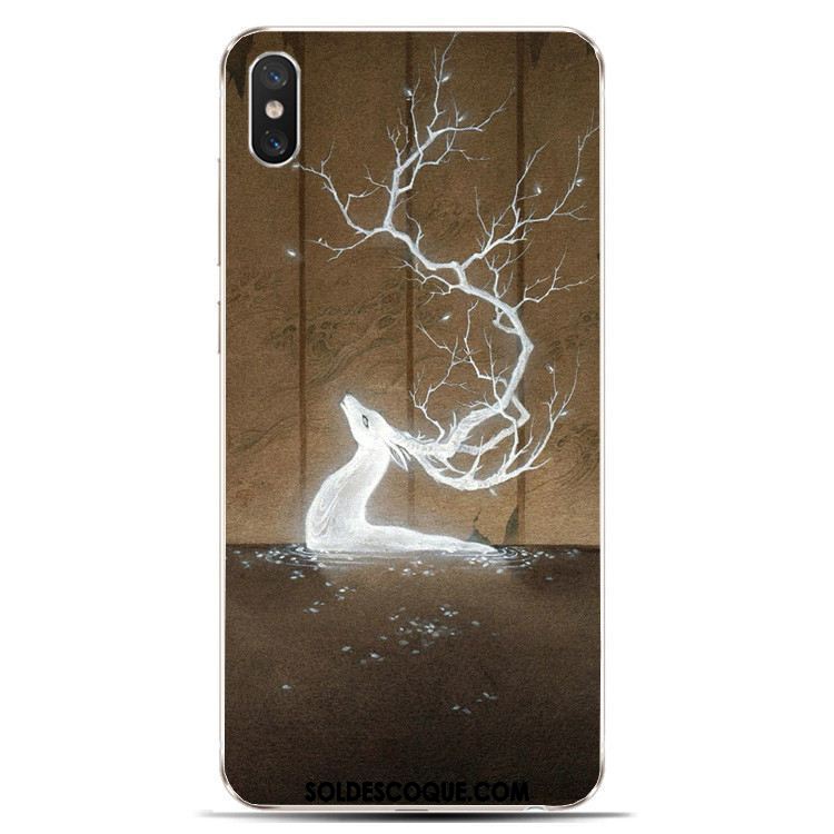 Coque Xiaomi Mi 8 Pro Protection Beau Cerf Fluide Doux Téléphone Portable Pas Cher