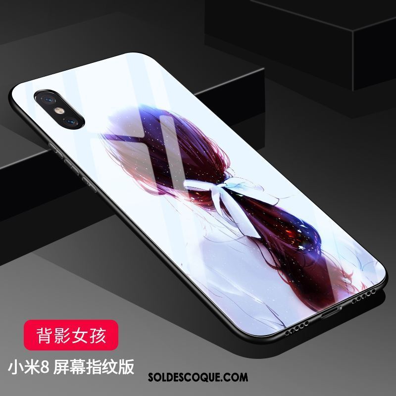 Coque Xiaomi Mi 8 Pro Protection Créatif Difficile Bleu Fluide Doux France