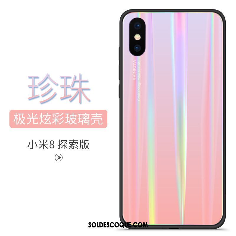 Coque Xiaomi Mi 8 Pro Tendance Bleu Nouveau Dégradé De Couleur Protection Pas Cher