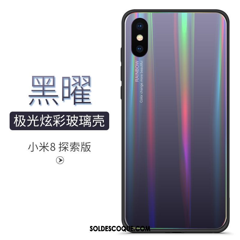 Coque Xiaomi Mi 8 Pro Tendance Bleu Nouveau Dégradé De Couleur Protection Pas Cher