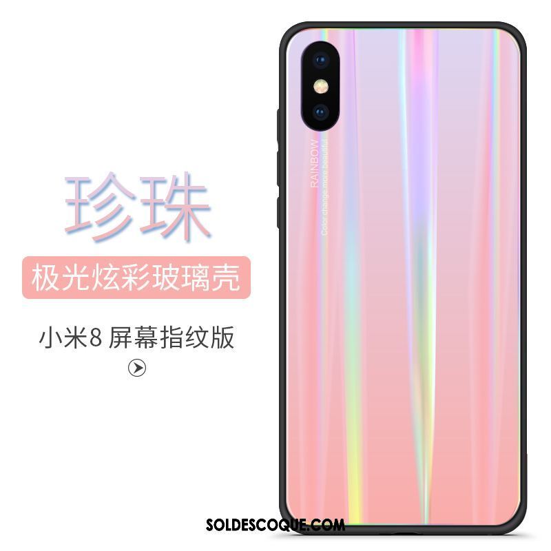 Coque Xiaomi Mi 8 Pro Tendance Bleu Nouveau Dégradé De Couleur Protection Pas Cher