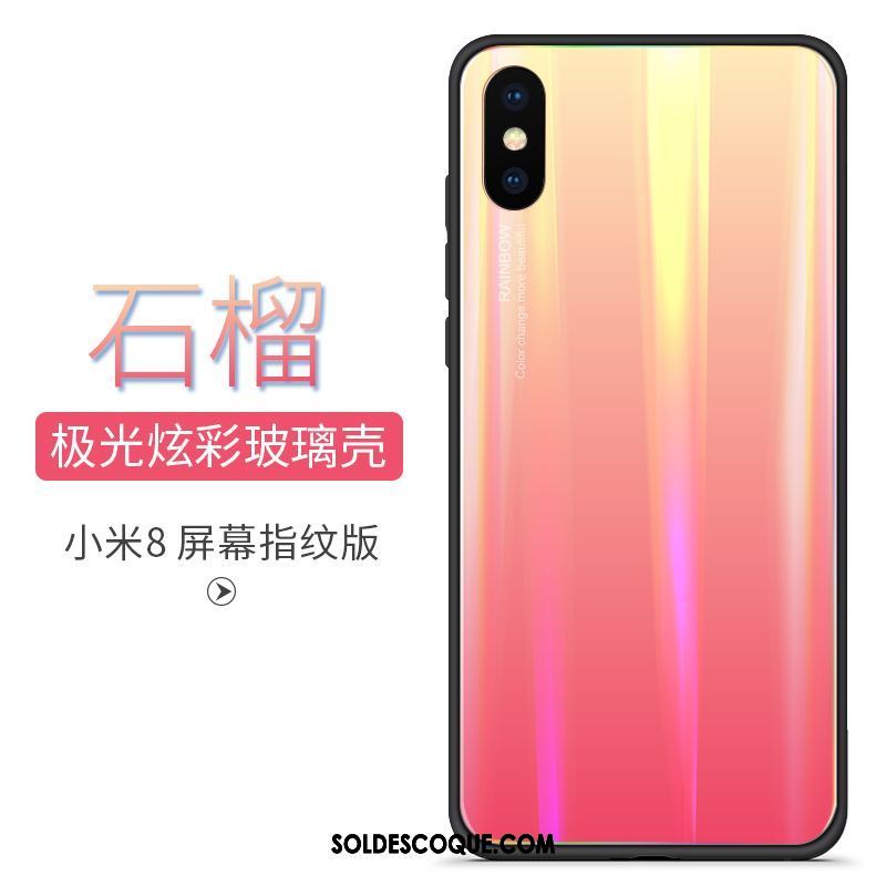 Coque Xiaomi Mi 8 Pro Tendance Bleu Nouveau Dégradé De Couleur Protection Pas Cher