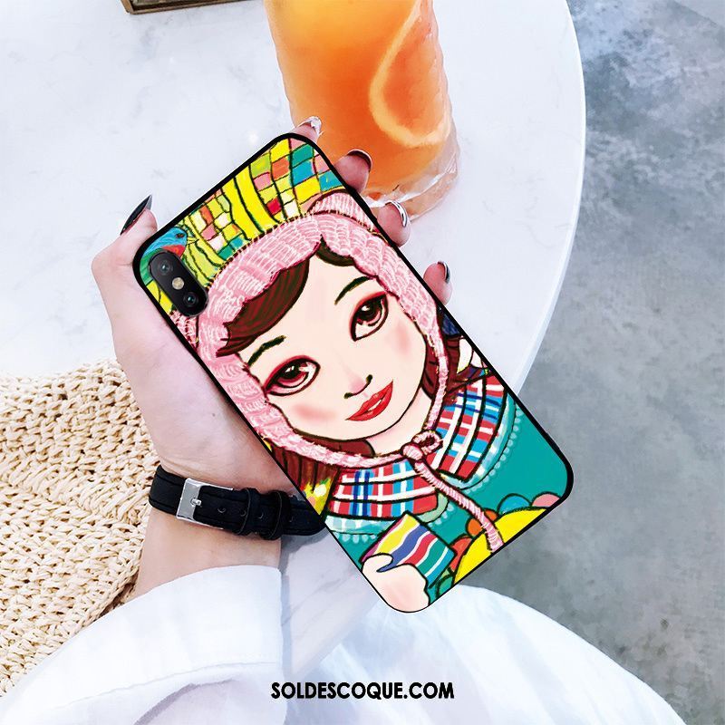 Coque Xiaomi Mi 8 Pro Téléphone Portable Créatif Modèle Fleurie Incassable Jeunesse Soldes