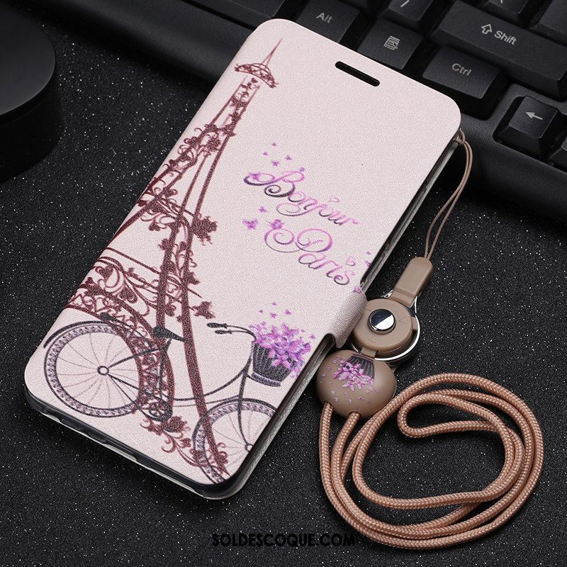 Coque Xiaomi Mi 8 Pro Téléphone Portable Ornements Suspendus Étui En Cuir Fluide Doux Violet Pas Cher