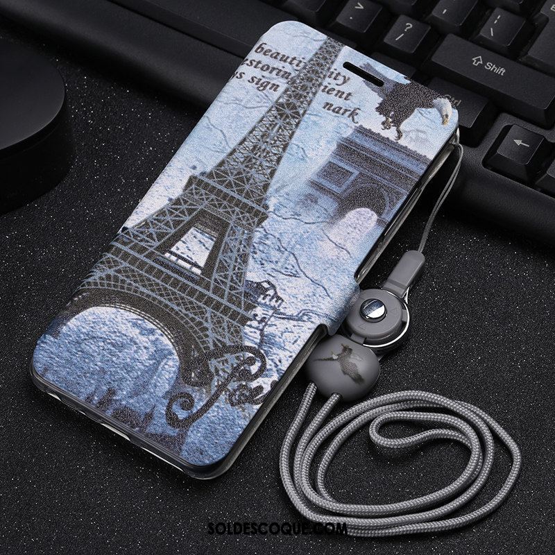 Coque Xiaomi Mi 8 Pro Téléphone Portable Ornements Suspendus Étui En Cuir Fluide Doux Violet Pas Cher