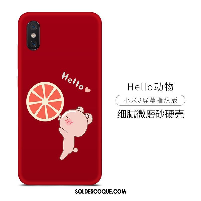 Coque Xiaomi Mi 8 Pro Téléphone Portable Simple Personnalité Tendance Protection Soldes