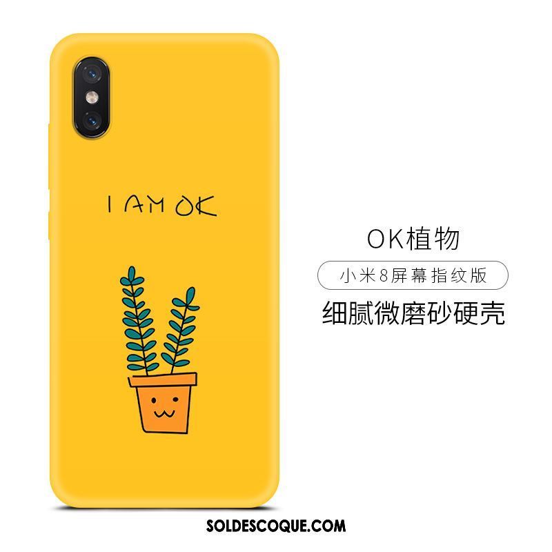 Coque Xiaomi Mi 8 Pro Téléphone Portable Simple Personnalité Tendance Protection Soldes