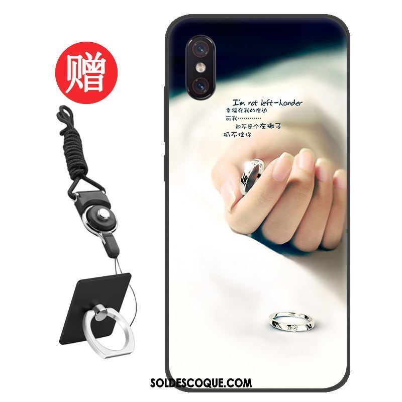 Coque Xiaomi Mi 8 Pro Étui Personnalité Membrane Modèle Fleurie Bleu Soldes