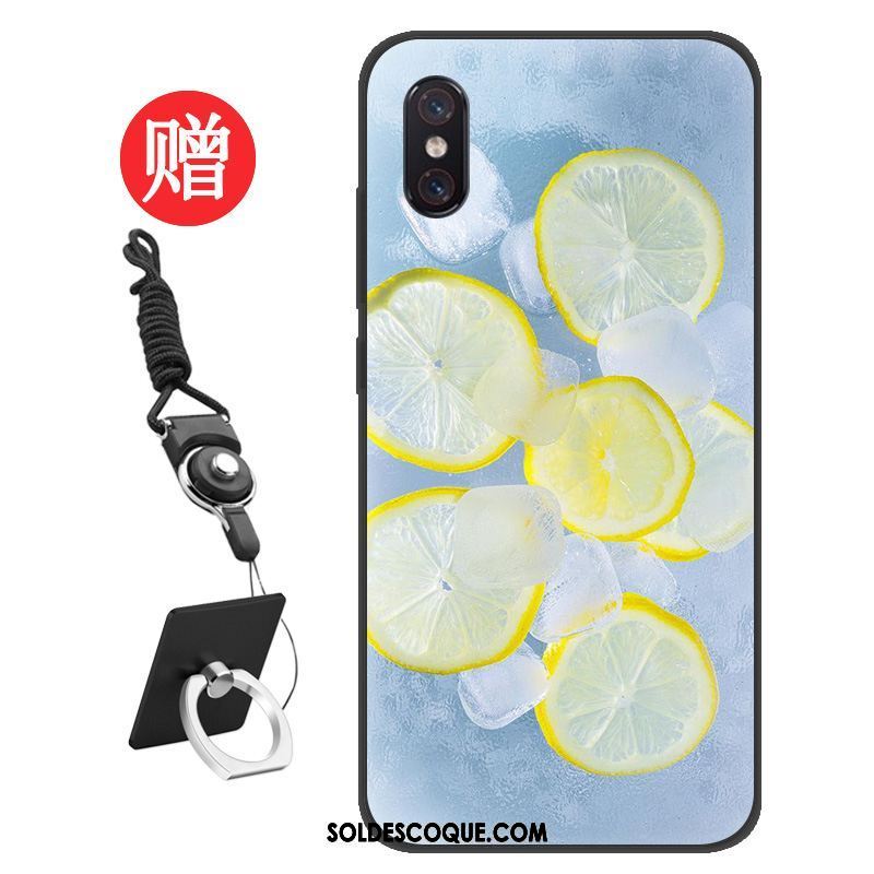 Coque Xiaomi Mi 8 Pro Étui Personnalité Membrane Modèle Fleurie Bleu Soldes