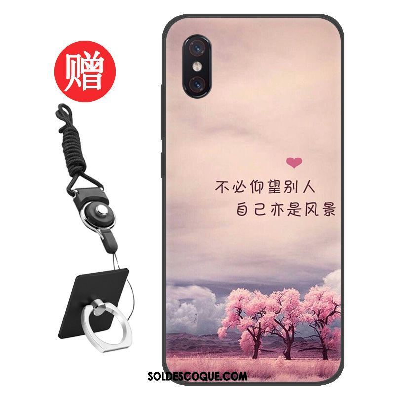 Coque Xiaomi Mi 8 Pro Étui Personnalité Membrane Modèle Fleurie Bleu Soldes