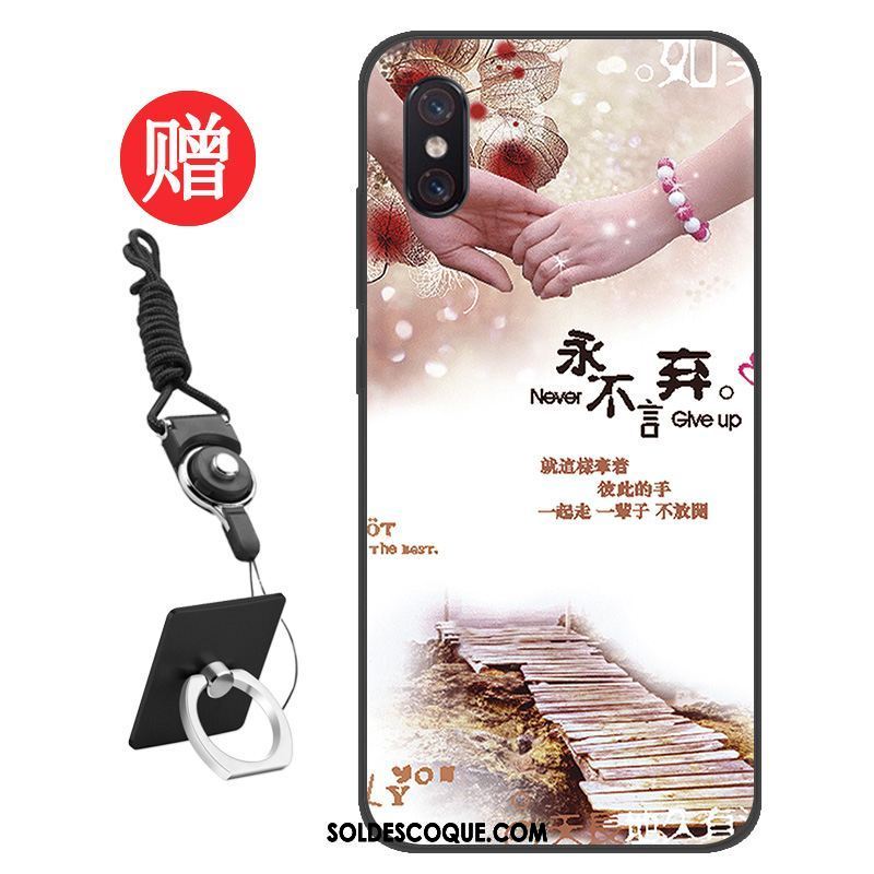 Coque Xiaomi Mi 8 Pro Étui Personnalité Membrane Modèle Fleurie Bleu Soldes