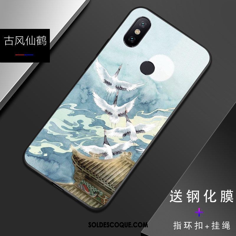 Coque Xiaomi Mi 8 Protection Bleu Petit Incassable Téléphone Portable Pas Cher