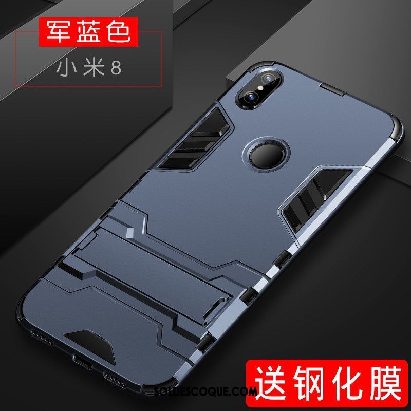 Coque Xiaomi Mi 8 Protection Délavé En Daim Très Mince Silicone Étui Pas Cher