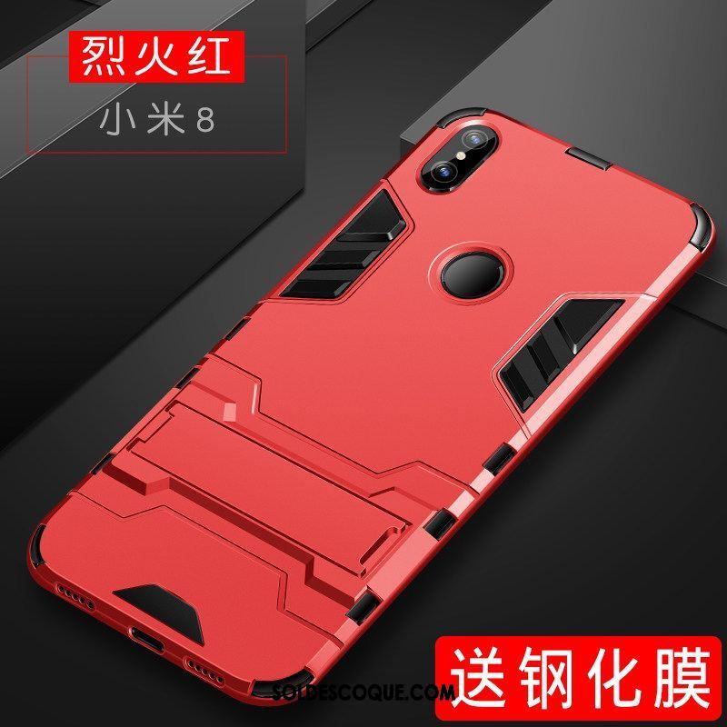 Coque Xiaomi Mi 8 Protection Délavé En Daim Très Mince Silicone Étui Pas Cher