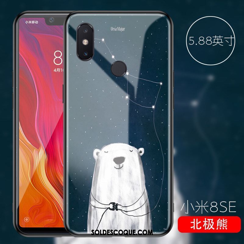 Coque Xiaomi Mi 8 Se Amoureux Personnalité Petit Silicone Tout Compris Soldes