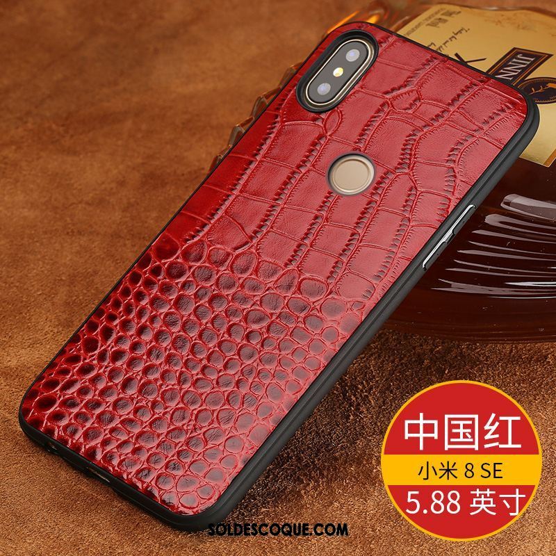 Coque Xiaomi Mi 8 Se Crocodile Modèle Protection Téléphone Portable Marque De Tendance Luxe Pas Cher
