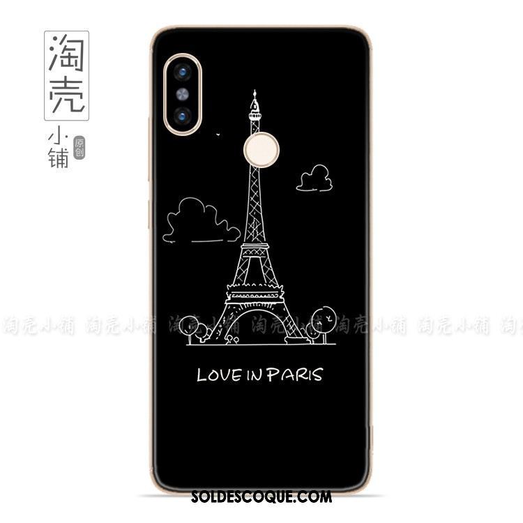 Coque Xiaomi Mi 8 Se Créatif Amoureux Noir Couleur Petit Housse Pas Cher