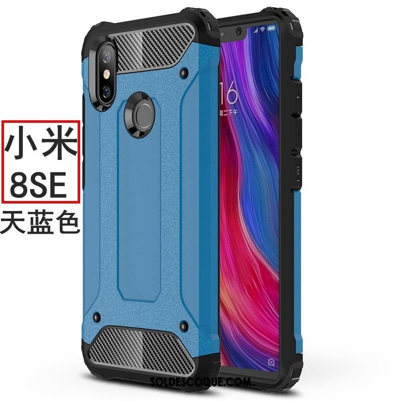 Coque Xiaomi Mi 8 Se Créatif Tout Compris Bleu Fluide Doux Étui En Vente