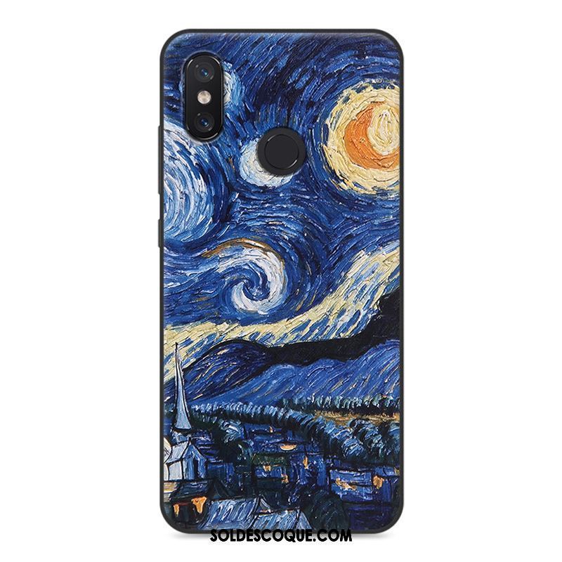 Coque Xiaomi Mi 8 Se Dessin Animé Incassable Téléphone Portable Fluide Doux Bleu France