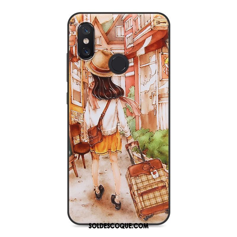 Coque Xiaomi Mi 8 Se Dessin Animé Incassable Téléphone Portable Fluide Doux Bleu France