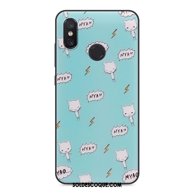 Coque Xiaomi Mi 8 Se Dessin Animé Incassable Téléphone Portable Fluide Doux Bleu France