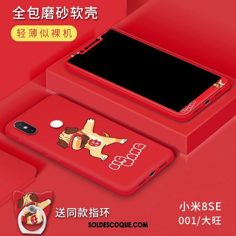 Coque Xiaomi Mi 8 Se Délavé En Daim Incassable Personnalité Téléphone Portable Petit Pas Cher