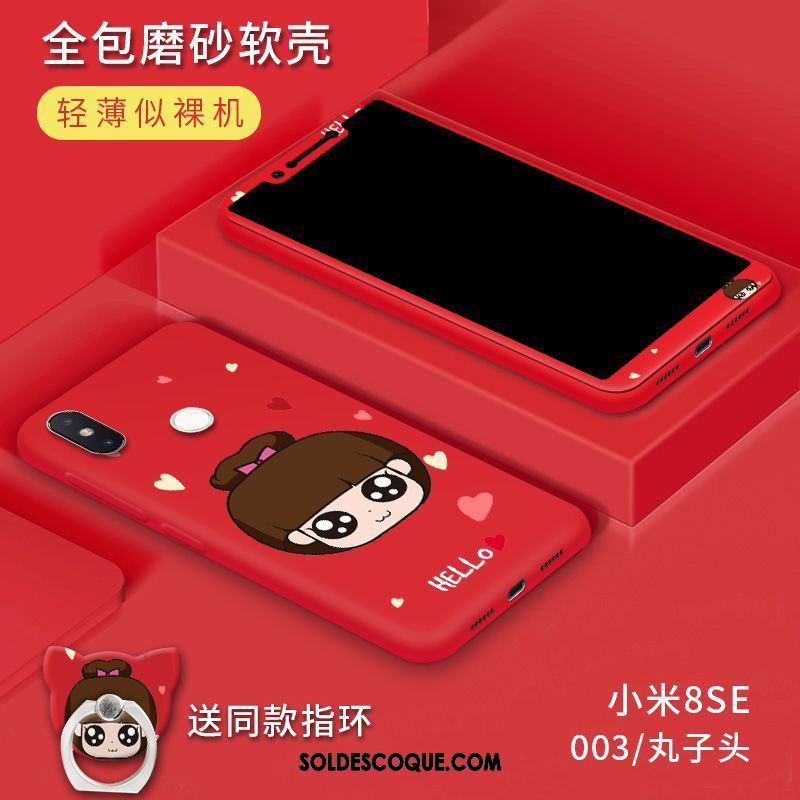 Coque Xiaomi Mi 8 Se Délavé En Daim Incassable Personnalité Téléphone Portable Petit Pas Cher