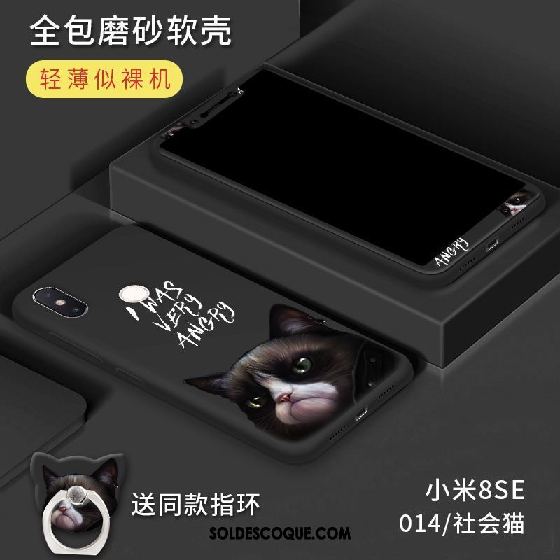 Coque Xiaomi Mi 8 Se Délavé En Daim Incassable Personnalité Téléphone Portable Petit Pas Cher